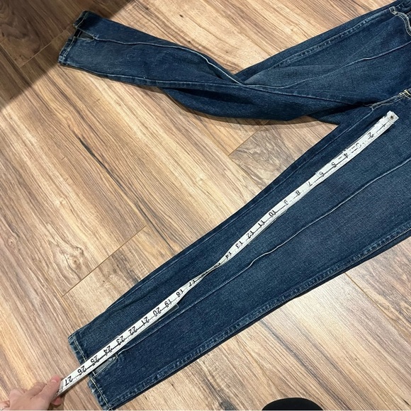 AMO Jeans Pixie Cherish Pleated Straight Leg Ankle Crop - Picture 7 of 9